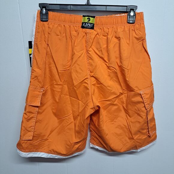 Banana Split B-Split Board Shorts Orange White XL Surf Swim Trunks NWT - Picture 6 of 8